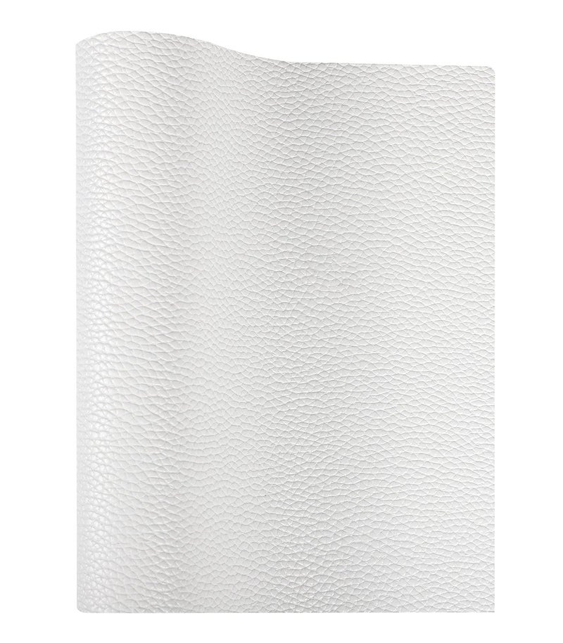 Picheng Solid Colored White Faux Leather Sheets PU Synthetic Leather Perfect for Craft DIY Handmade Jewelry Earrings Bow Making (White) - Image 1